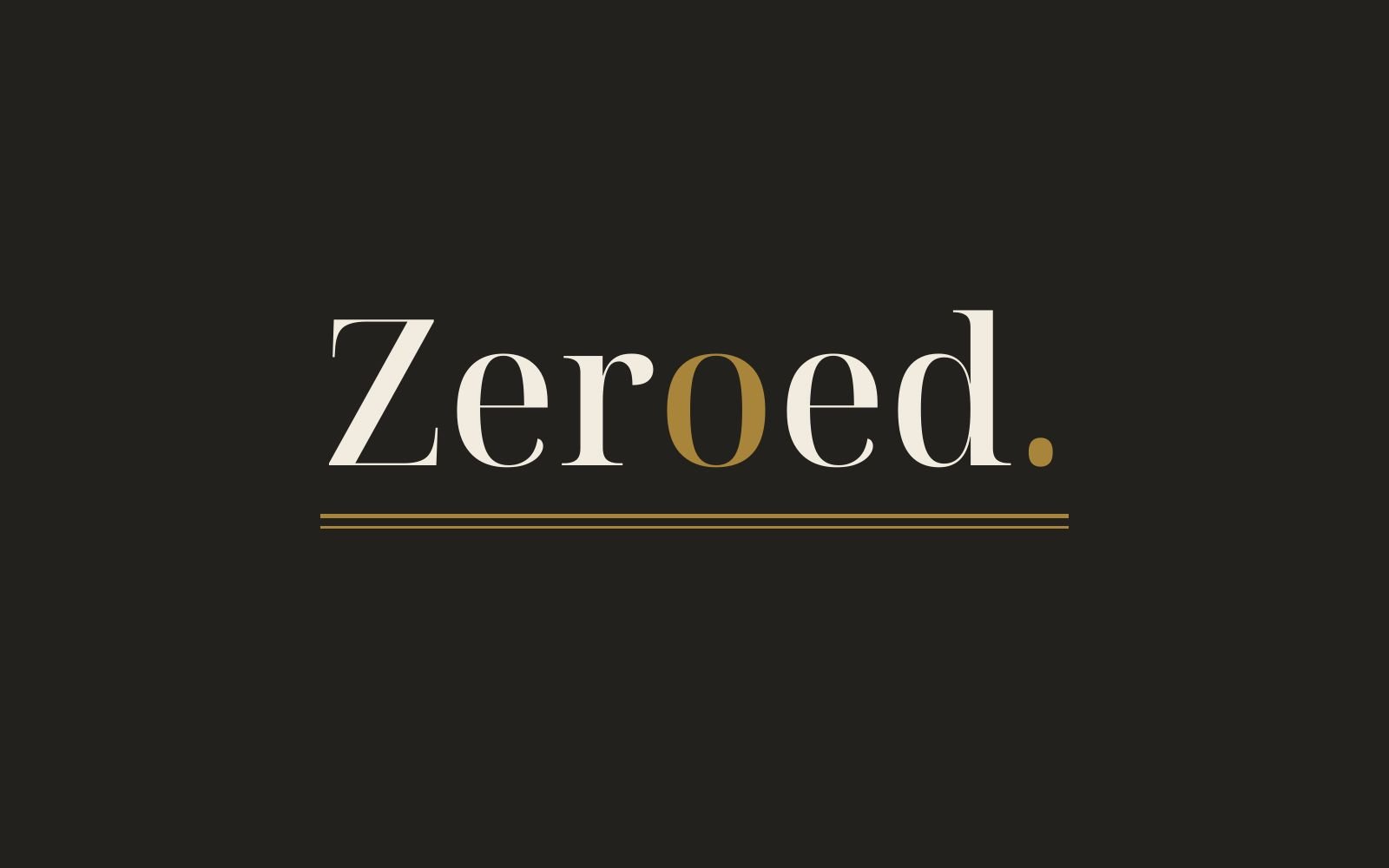 Zeroed.